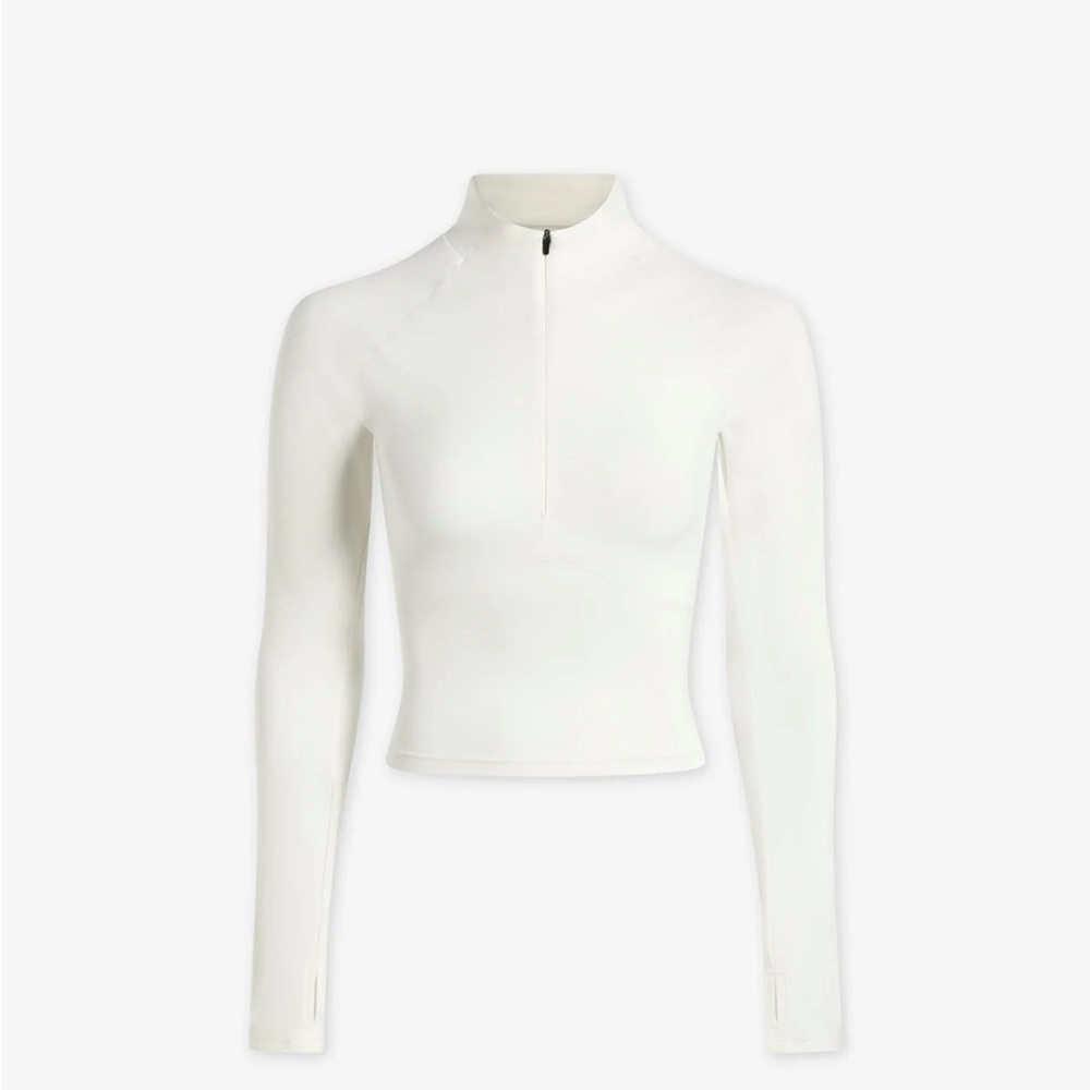 Varley Helena Mid Layer White Long Sleeve